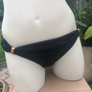 Women’s Black Full Hipster Bikini Bottom